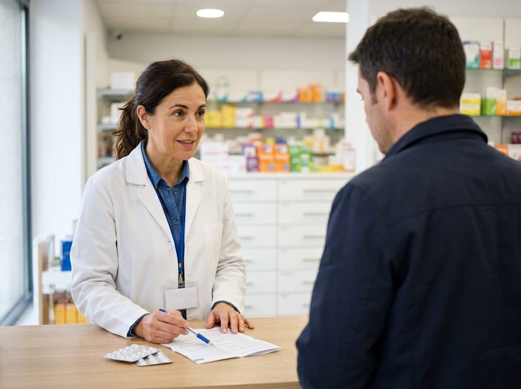Dispensación de medicamentos en la farmacia de Monforte de Lemos